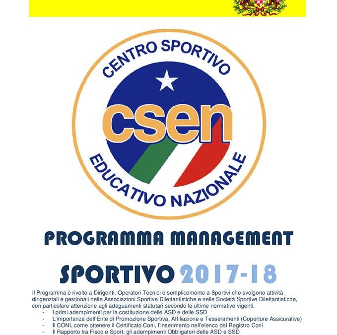 Corso di Management Sportivo III incontro